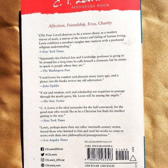 CS Lewis 'The Four Loves' paperback book - Picture 5 of 5